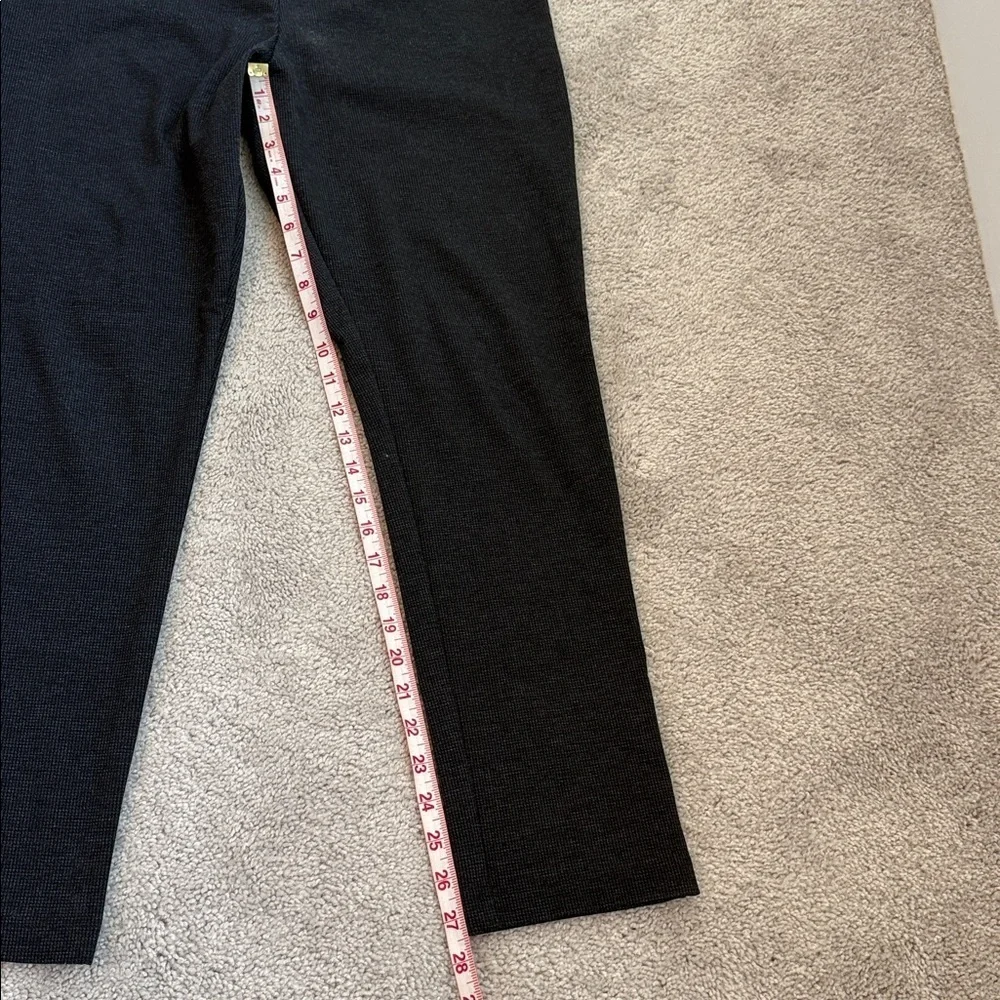 Calvin Klein Charcoal Textured Pull On Trousers Size 12